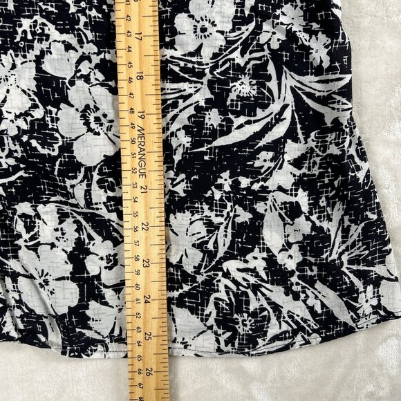 Evan Picone 100% Silk Women's Floral Boho Chic Button Up Shirt - Picture 11 of 14